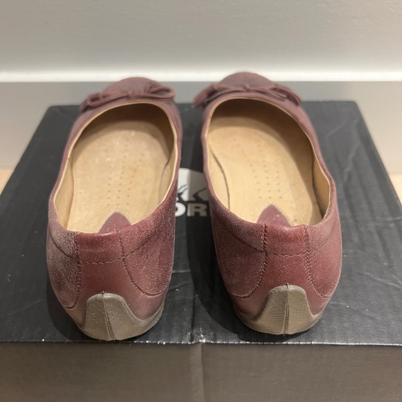 Ecco Bordeaux(burgundy colour) Flats Size 5.5 - Picture 5 of 11